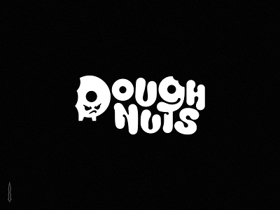 Dough nuts custom font custom logo donut donut art donut logo food lettering food logo game dev game logo game logo design gothic indi game indi game logo letter lettering logo logotype modern nuts typography