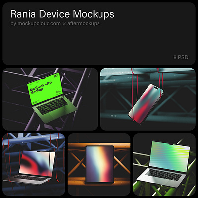 Rania Apple Device Mockups 3d animation branding design download free freebie graphic design illustration ipad iphone logo macbook mockup mockup cloud mockupcloud motion graphics smartphone tablet ui