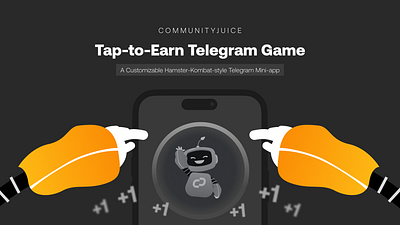 Tap To Earn Telegram Custom Designs & Development clicker games hamster kombat mini apps notcoin tap to earn tapswap telegram web3