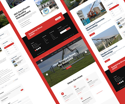 PHC Pile Manufacturer Website UI UX - Softronixs System Ltd business website concrete phc pile webiste poles and concrete softronixs website design concrete website ui ux