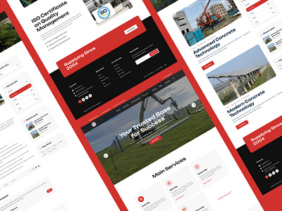 PHC Pile Manufacturer Website UI UX - Softronixs System Ltd business website concrete phc pile webiste poles and concrete softronixs website design concrete website ui ux