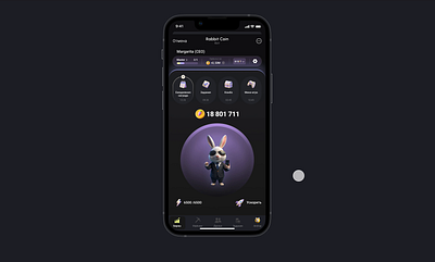 Rabbit Coin app app branding design graphic design ui