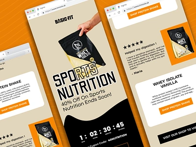 Sports Nutrition Email Design sports nutritionist