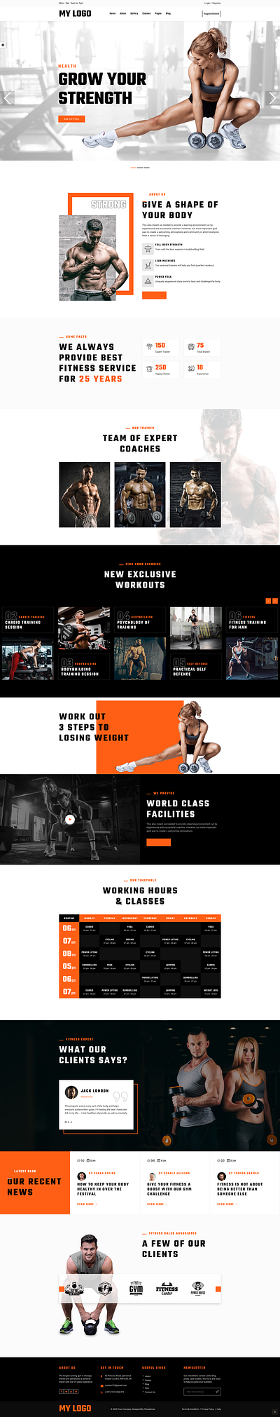 Energetic Website UI Design for Fitness & Wellness Brands 3d animation branding design fitness website graphic design gym website illustration logo motion graphics tristate designs ui ui design vector web development