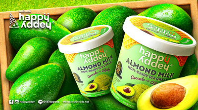 Personal Project: Happy Addey Avocado Cream branding graphic design