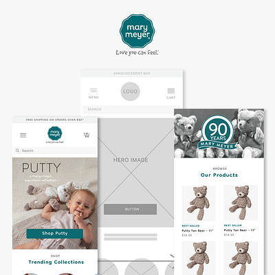 Mary Meyer Homepage Redesign design graphic design ui ux