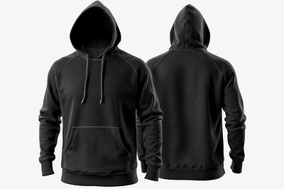 Hoodie Front & Back Mockup branding design graphic design illustration logo