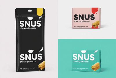 Snus Chewing Tobacco - 4 PSD Mockup branding design graphic design illustration vector