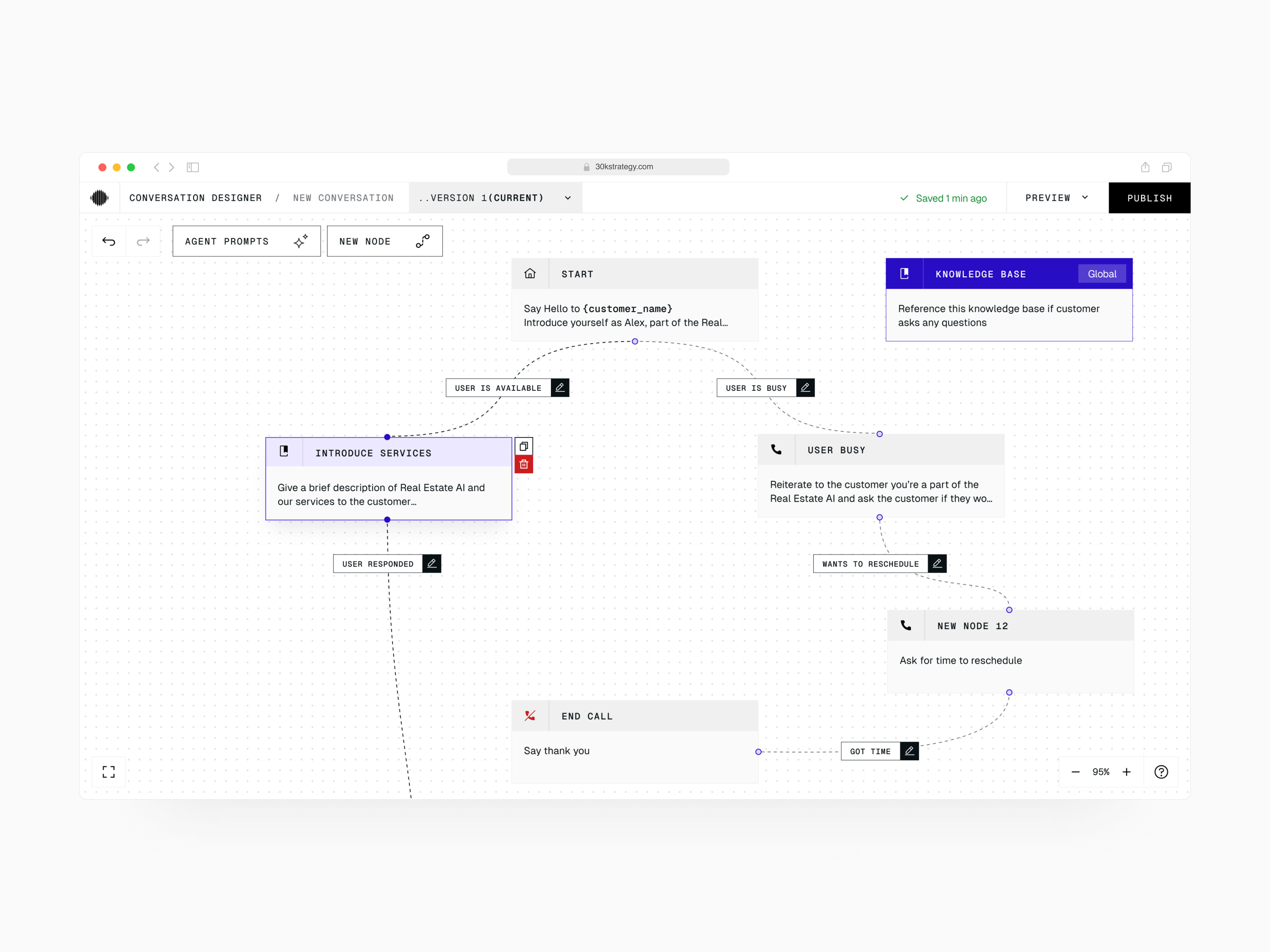 Example of Enterprise AI Phone Agent app