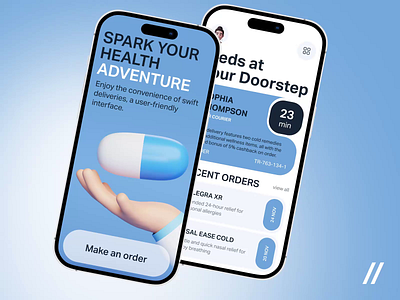 Medicine Delivery Mobile iOS App Design Concept android android design app app design concept app screen design cashback dashboard delivery delivery app design interface ios ios design medicine mobile mobile app pharmacy product design ui ux