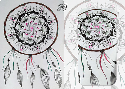 Mandala | Zentangle art handmade pattern zentangle