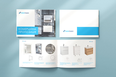 Furniture catalog layout branding graphic design