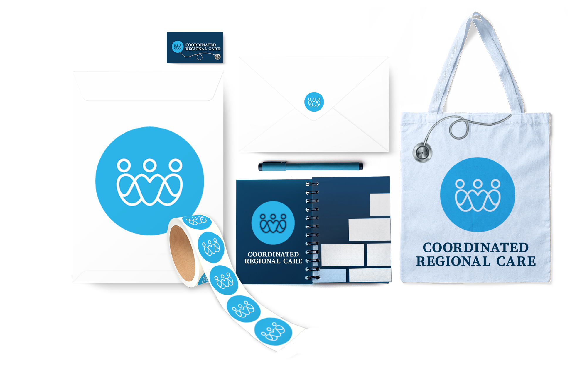 Coordinated Regional Care Branding / One Pager branding graphic design healthcare layout design marketing design