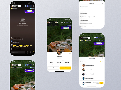 Live Mobile App Ui app design live live app live dashboard live design live details live mobile live option live page live screen live screen app live screen design live screen ui live view live widget luve ui mobile screen ui