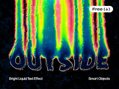 Trippy Liquid Distort Text Effect acid blur blurred bubbles deformation displacement distortion download effect fluid free freebie liquid melting pixelbuddha psd template text toxic trippy