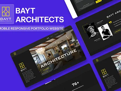 BAYT ARCHITECTS (PROTFOLIO WEBSITE) mobile portfolio responsive ui website