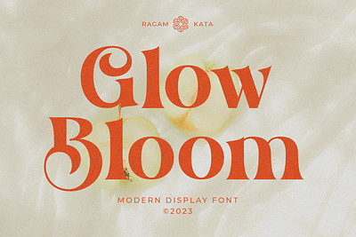 Glow Bloom - Modern Display Font creative