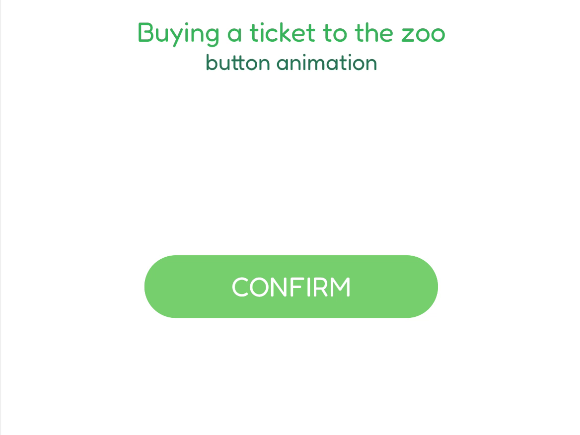 Button animation. Zoo ticket. animation branding button graphic design illustration minimal motion motion graphics ui vector