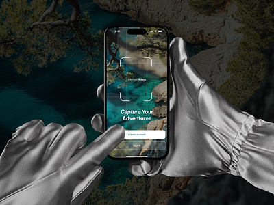 Login page: MemoriKeep design mobile mobile design ui ui design