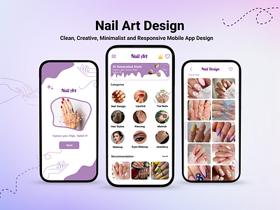 Nail Art Designs App graphic design ui