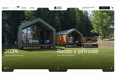 Natur Resort animation house motion ui webdesign