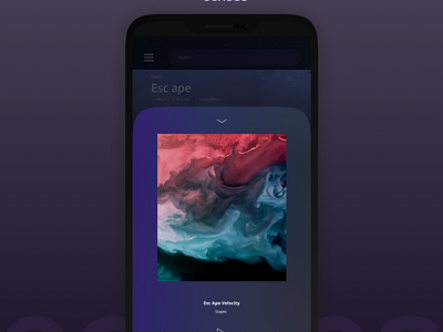 echoes — music to your ears abstract flat design gradient interaction design minimalist mobile design mobile ui design music player product design ui ui design uiux zen