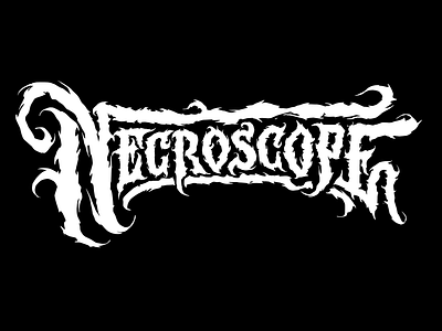 Necroscope Logotype book branding climate dark fantasy filip gothic grim horror komorowski literature logotype lovecraft lumley mystic necroscope novel typography vector