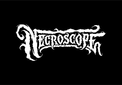 Necroscope Logotype book branding climate dark fantasy filip gothic grim horror komorowski literature logotype lovecraft lumley mystic necroscope novel typography vector