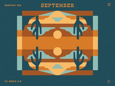 Monthly Mix: September album cover arizona cactus canyon desert landscape monthly mix mountains music art new mexico phoenix playlist saguaro sunrise sunset texas valley western