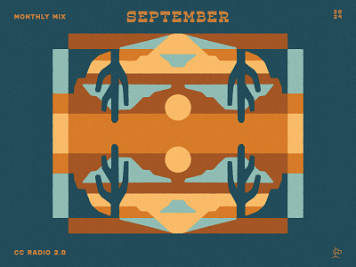 Monthly Mix: September album cover arizona cactus canyon desert landscape monthly mix mountains music art new mexico phoenix playlist saguaro sunrise sunset texas valley western