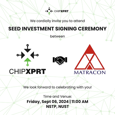 MoU Signing Invite- ChipXPRT graphic design