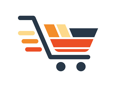 Shopping Logo Design e commerce supermarket