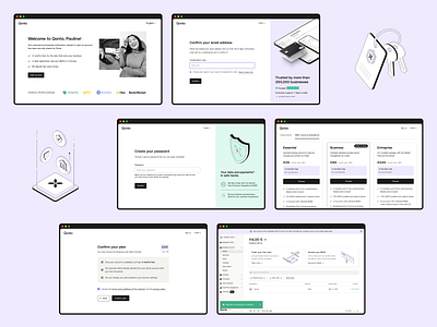 Onboarding for FinTech App account setup business accounts business banking digital banking financial management financial platform ui onboarding flow plan selection subscription plans ui user authentication user interface ux design web design web ui design