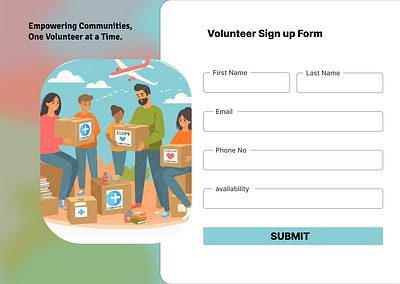 Volunteer Sign Up Form daily ui sign up form ui ux