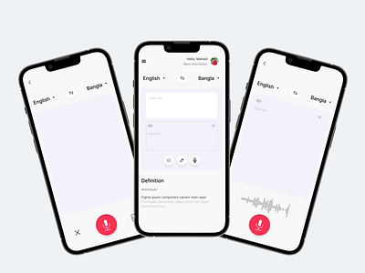 Translate mobile app app dailey ui design design translate ui ux