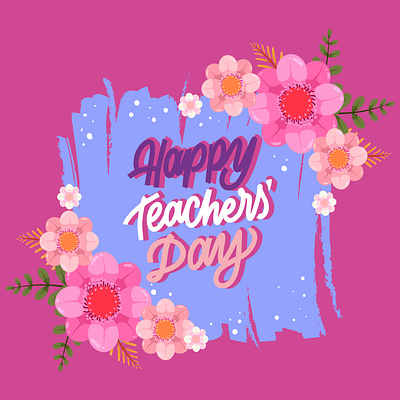 HAPPY TEACHERS DAY adobe illustrator banner best teacher design fb post flowers good teachers graphic design happy teachers day illustration knowledge school students teachers vector work hard world teachers day