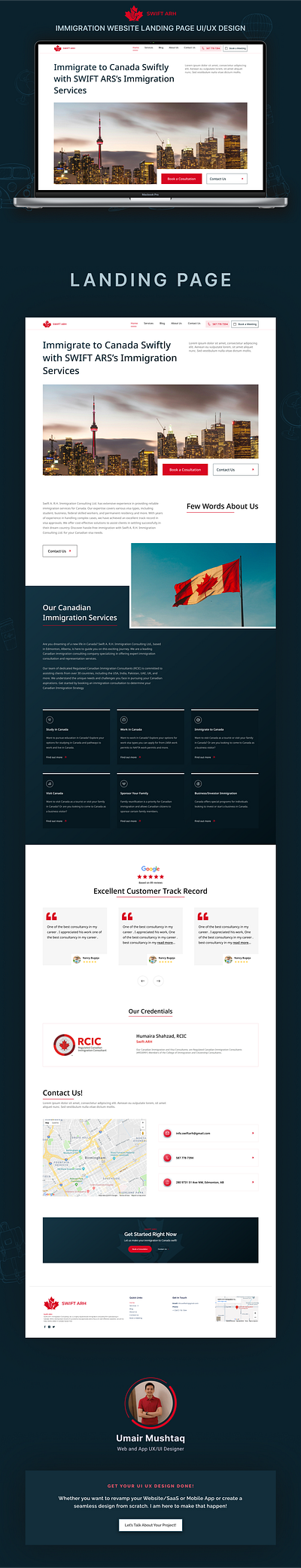 Immigration Website Landing Page UI UX Design figma immigration website landing page minimal design modern landing page modern ui modern website ui ui ux ui ux design ui ux inspiration web ui website inspiration website landing page website ui