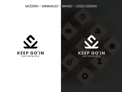 KEEP GO`IN Enterprises - A Dynamic Business Venture brand logo business logo custom logo logo design minimal logo modern logo