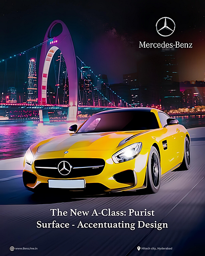 BENZ POSTER DESIGN benz car graphicdesign photoshop posterdesign supercar