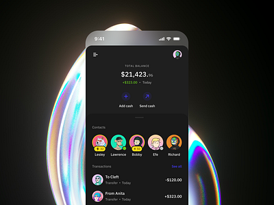 Gamified Fintech App — Dark app design clean ui clifford elega design exploration fintech fintech app mobile app money ui ux visual design