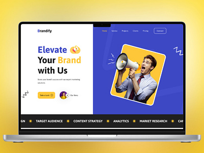 Brandify - Marketing Agency Website Landing Page design digital agency digital agency landing page digital agency website digital marketing agency landing page marketing agency marketing agency landing page marketing agency website product design ui ui design ux ux design website