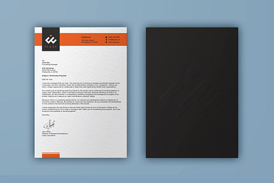 Company Letterhead brand identity branding graphic design illustration letterhead logo photoshop vector