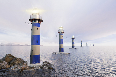 Lighthouse 3d design 3d modeling 3d visualization blender