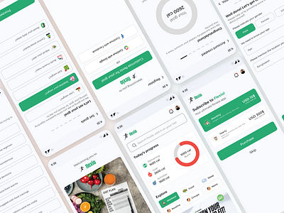 Flexio - Fitness App UI Exploration fit fitness ui ui design ux