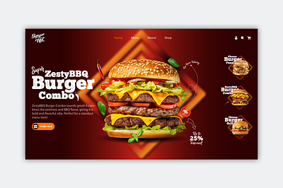 Burger Hut 🍔 – A Tasty UI Experience for Hungry Customers! burgerhut foodapp fooddelivery graphic design userinterface webdesign