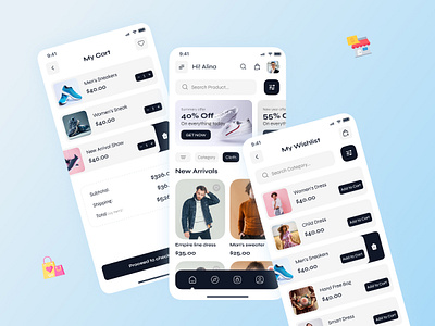 Ecommerce App UI Kit - for IOS app app design ecommerce figma ios mobile mobile app ui kit uiux user inerface