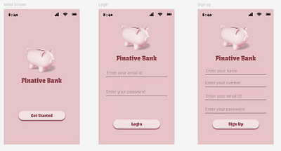 Finative Bank App bank app mobile appmobile ui mobile ui ui ux