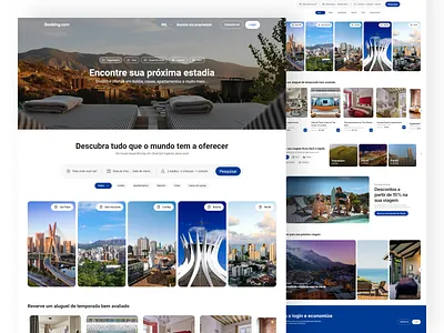 Booking.com Homepage Redesign designcommunity designinspiration interfacedesign redesign uiinspiration userinterfacedesign websiteredesign