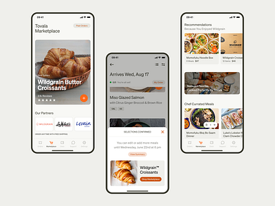 Tovala Marketplace Future State chef food marketplace minimal ordering restaurant testing ui ux ux research ux testing