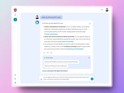University AI Assistant ai bangladesh business chatbot design generative ai lms saas service ui ux